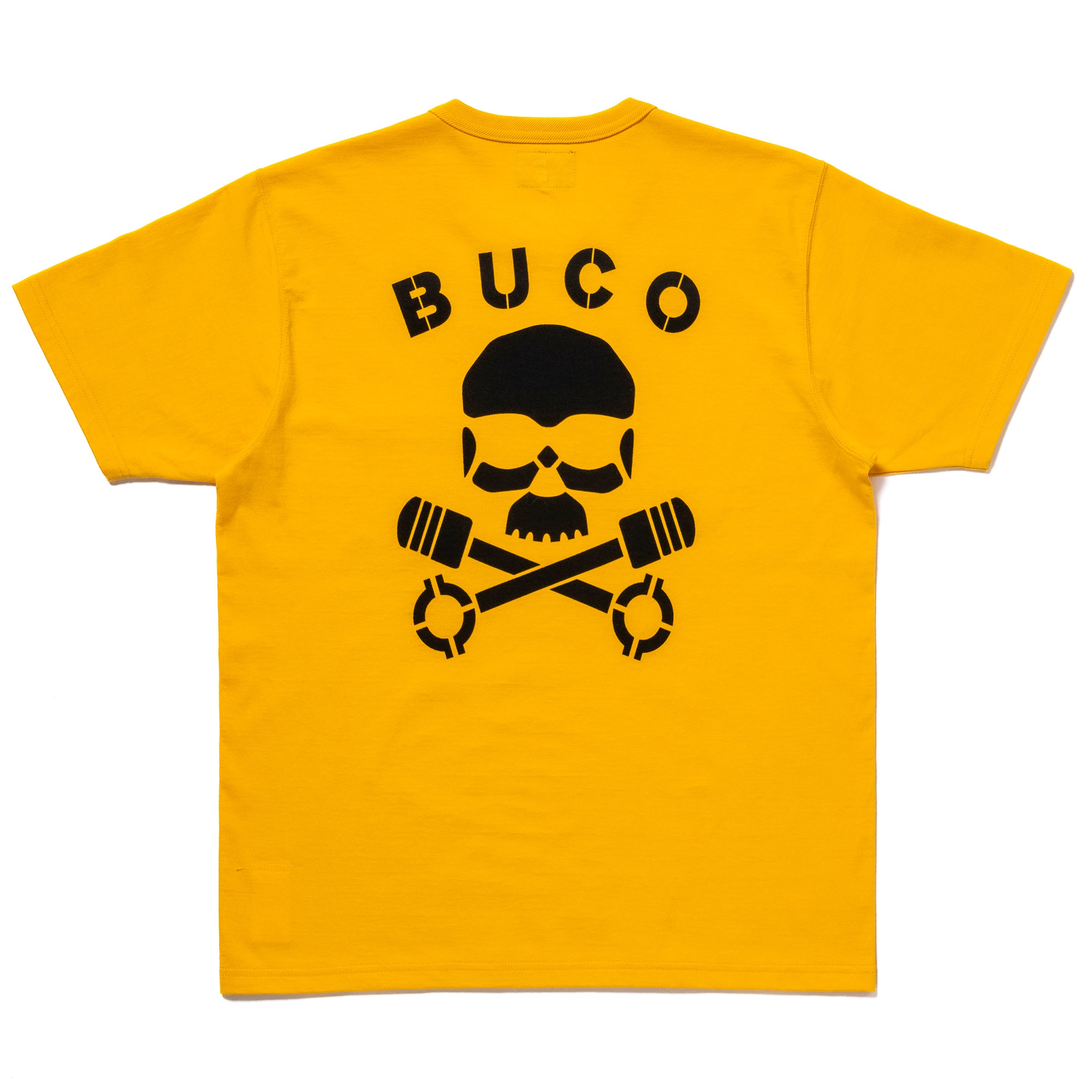 ザリアルマッコイズ BUCO TEE SKULL PISTON WH (L) BC25003_YLW_1267.jpg?v=1746416355