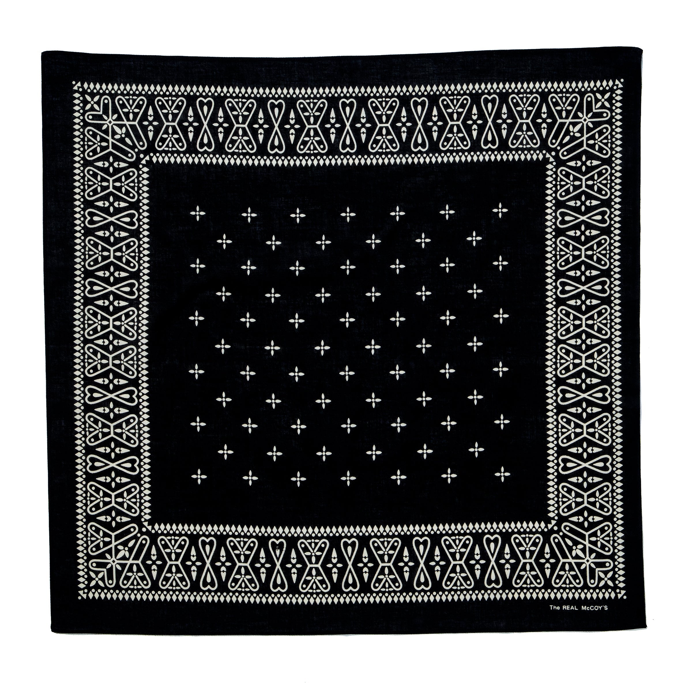 小物 SPECIAL 60S VINTAGE CROSS BANDANA BLACK BANDANNA 'CROSS' – The Real McCoy's