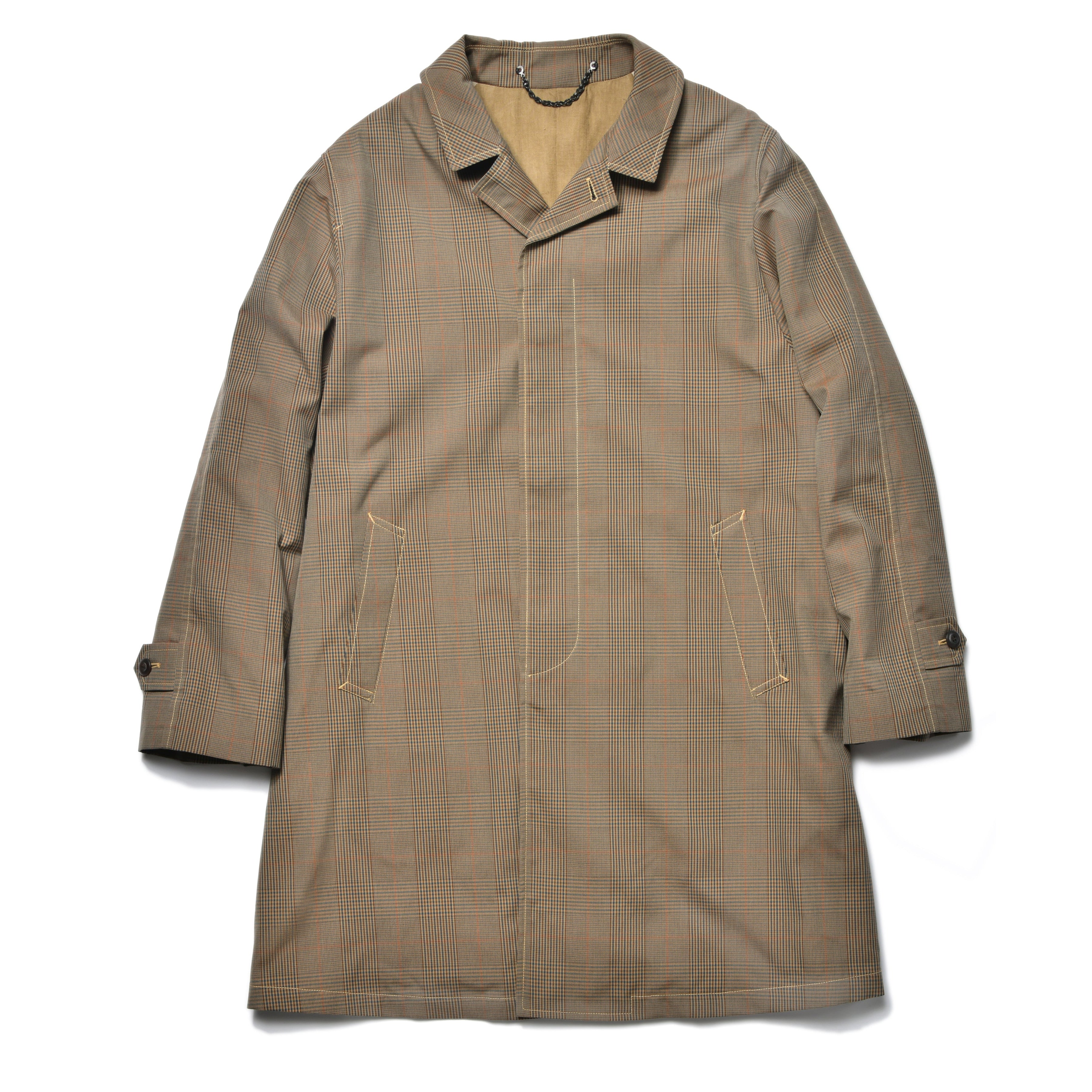 PLAID-CHECK RAIN WEATHER COAT – The Real McCoy's