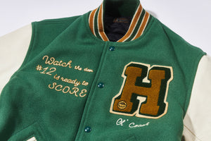WOOL VARSITY JACKET / SHAMROCKS