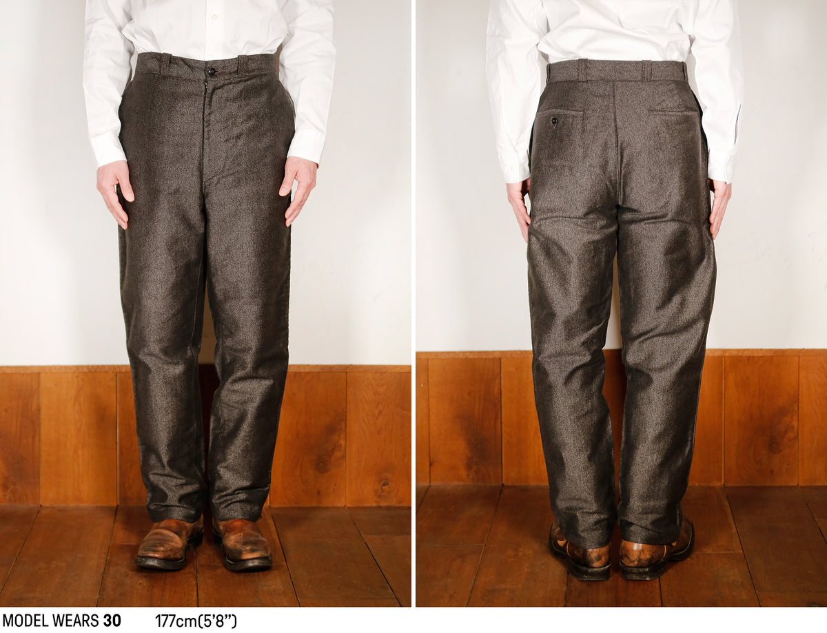 DOUBLE DIAMOND TROUSERS / PRINTED MOLESKIN Fit Guide