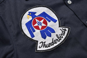 RAYON OPEN COLLAR SHIRT / THUNDERBIRDS