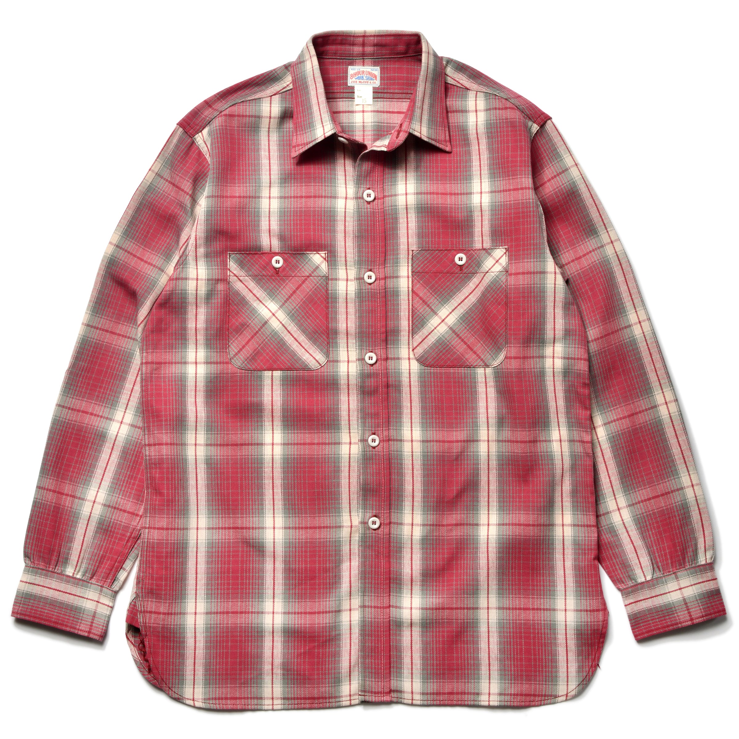 8HU OMBRE CHECK SUMMER FLANNEL SHIRT – The Real McCoy's