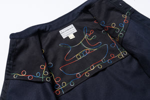 U.S.N. WOOL BLUE FLANNEL SHIRT / U.S.S. BROOKLYN