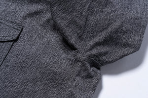 8HU CIGARETTE POCKET MOCK-TWIST CHAMBRAY WORK SHIRT