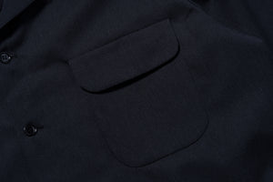 OPEN-COLLAR WOOL SHIRT