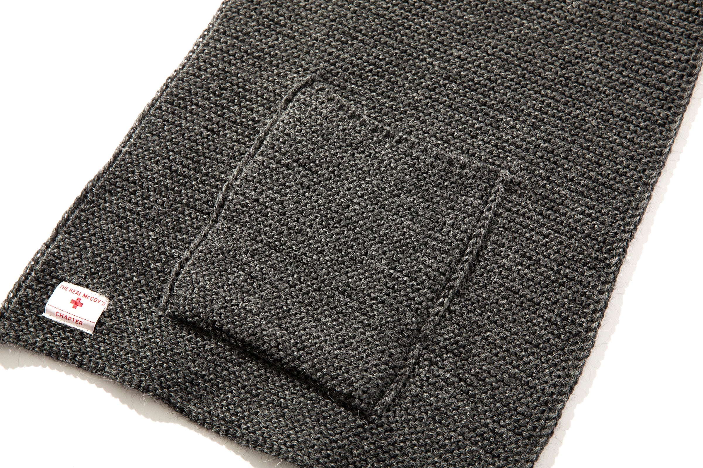 WOOL, RIBBED MUFFLER – The Real McCoy's