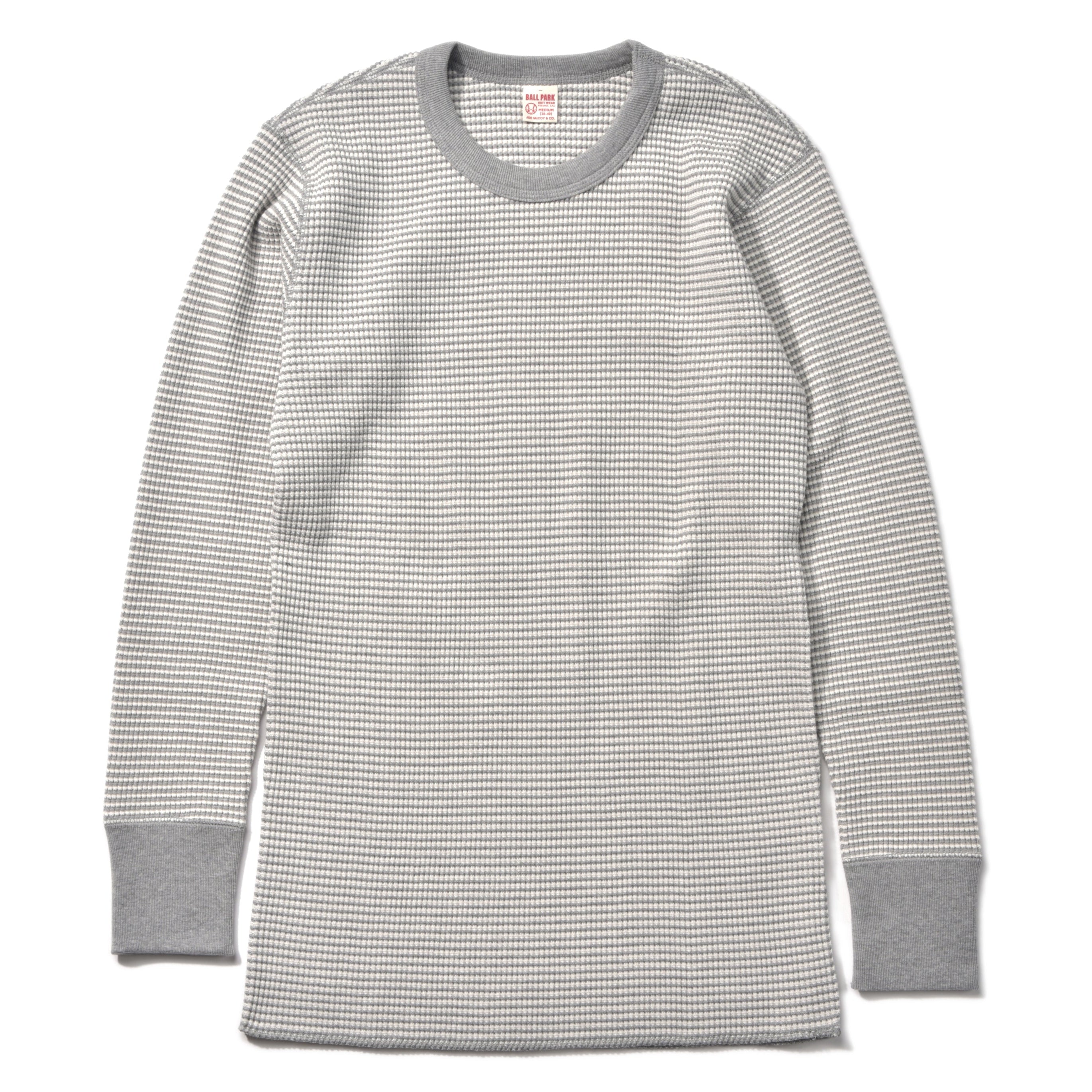 WAFFLE STRIPE THERMAL SHIRT L/S – The Real McCoy's