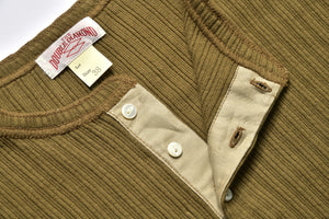 DOUBLE DIAMOND EYELET HENLEY UNDERSHIRT