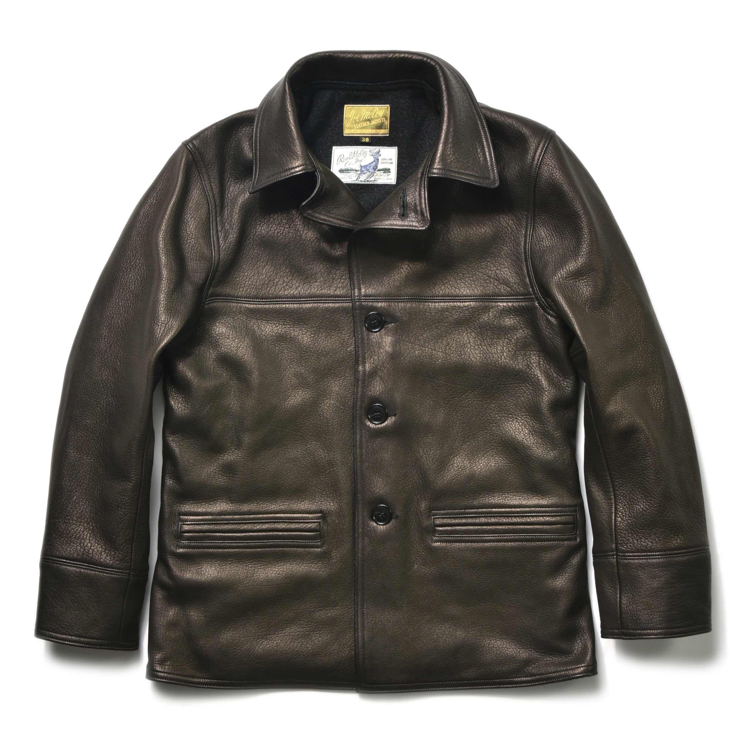 JOE McCOY HORSEHIDE CAR COAT(40) D.BLACK 爆安 - ジャケット・アウター