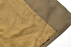 PLAID-CHECK RAIN WEATHER COAT