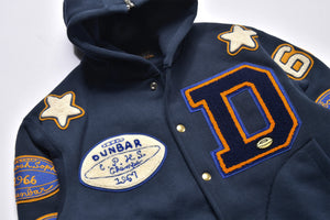 SNAP BUTTON HOODED SWEATSHIRT / DUNBAR