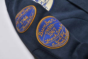 SNAP BUTTON HOODED SWEATSHIRT / DUNBAR