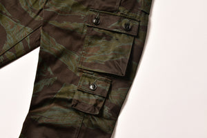 TIGER CAMOUFLAGE TROUSERS / BLACK OVER-DYE