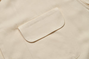 OPEN COLLAR RAYON SHIRT