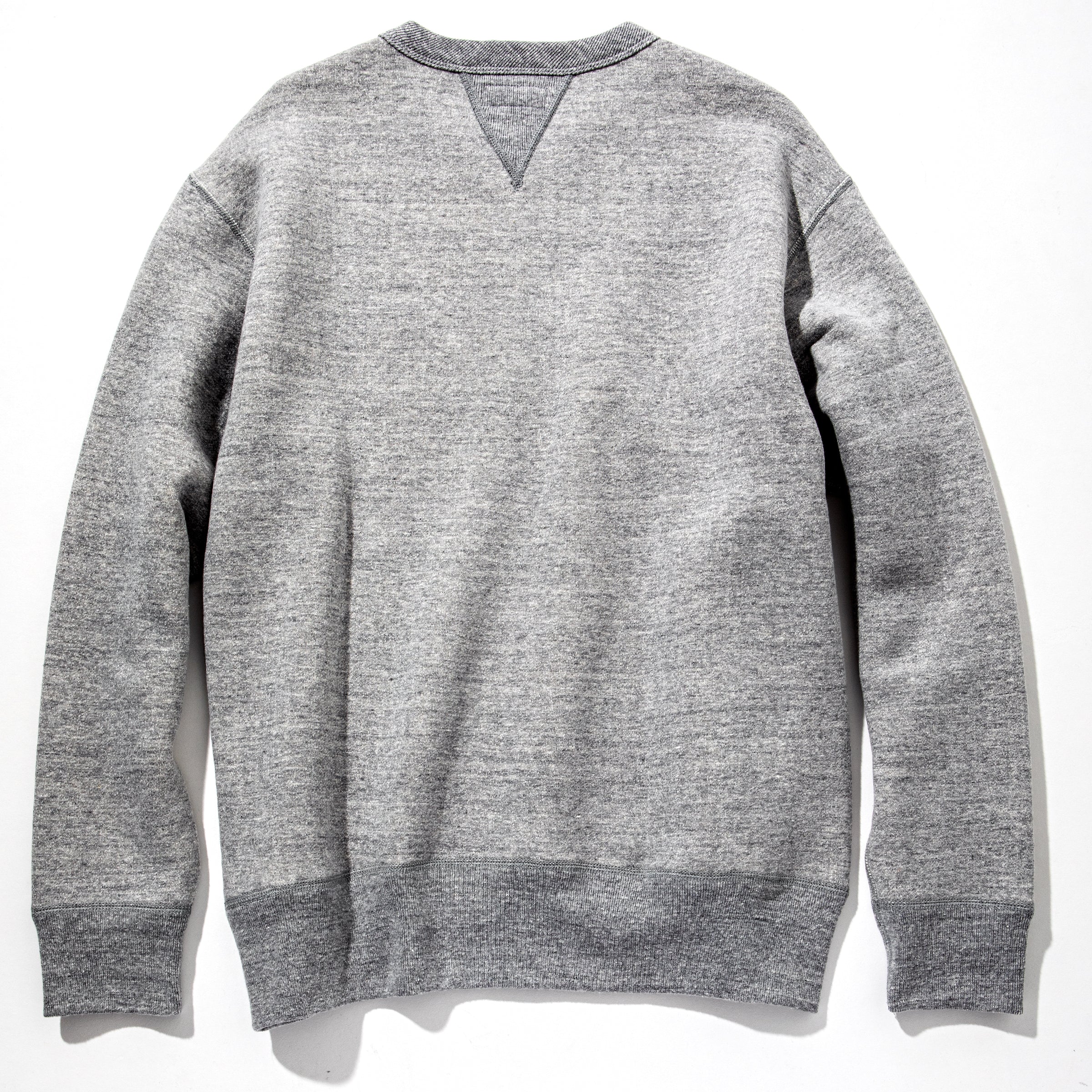 The Real McCoy's The Real McCoy's Loopwheel Crewneck Sweatshirt - Gray Large