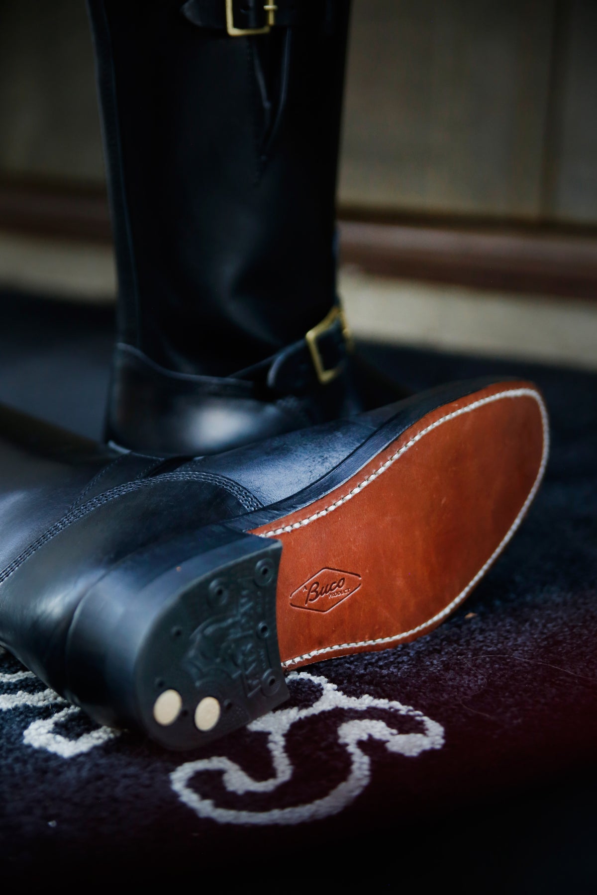 BUCO NARROW ENGINEER BOOTS / BUTTOCK Gallery Image