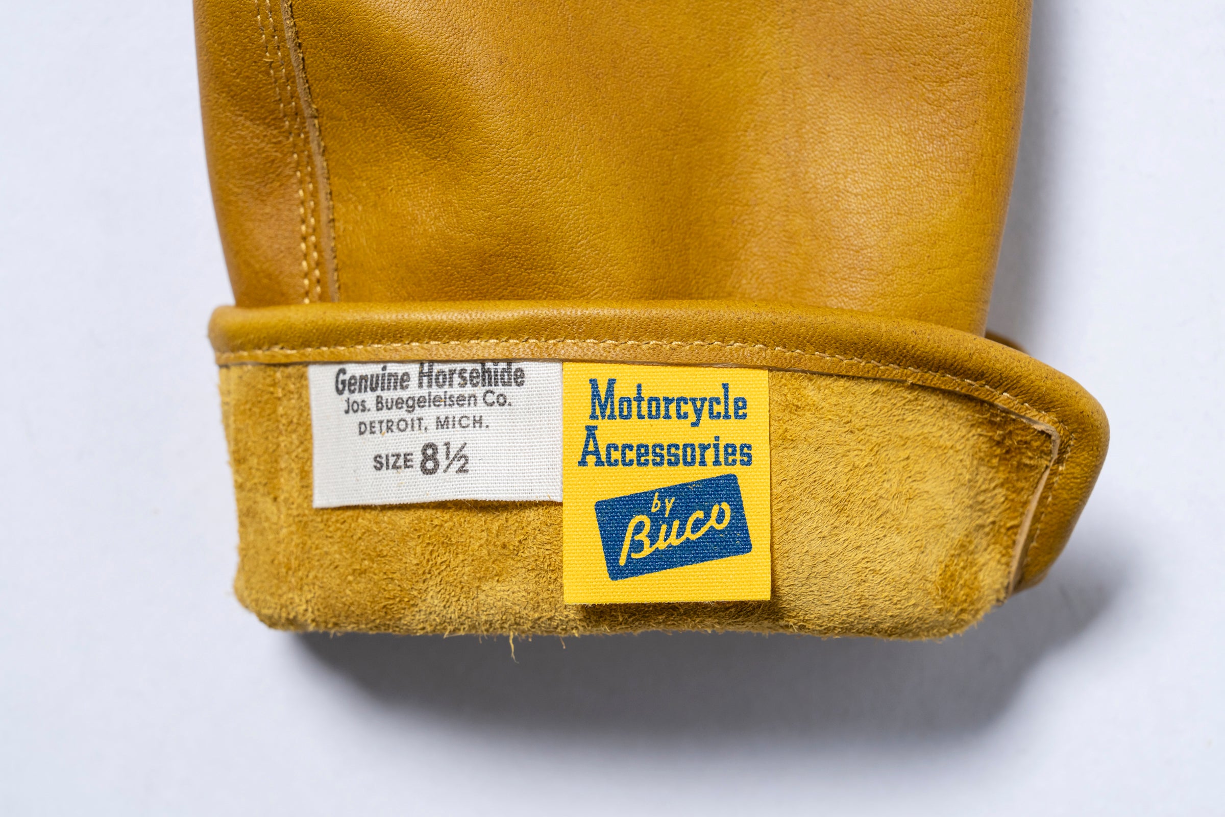 ブコ HORSEHIDE MOTORCYCLE GLOVE YELLOW (9) BUCO HORSEHIDE MOTORCYCLE GLOVE – The Real McCoy's