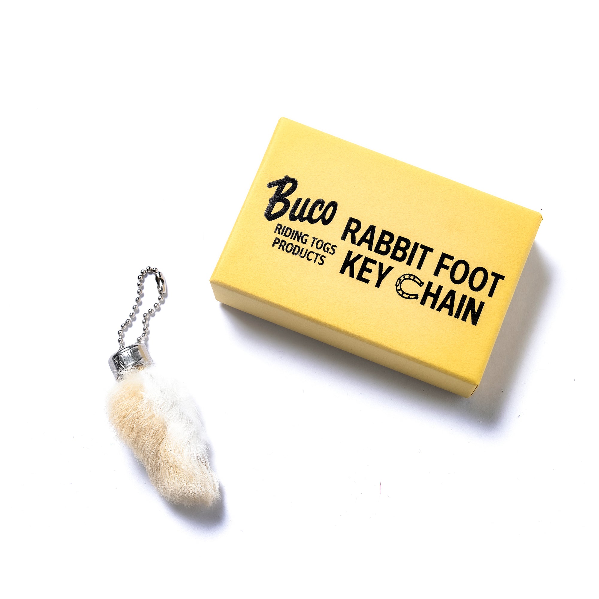 BUCO RABBIT FOOT KEY CHAIN