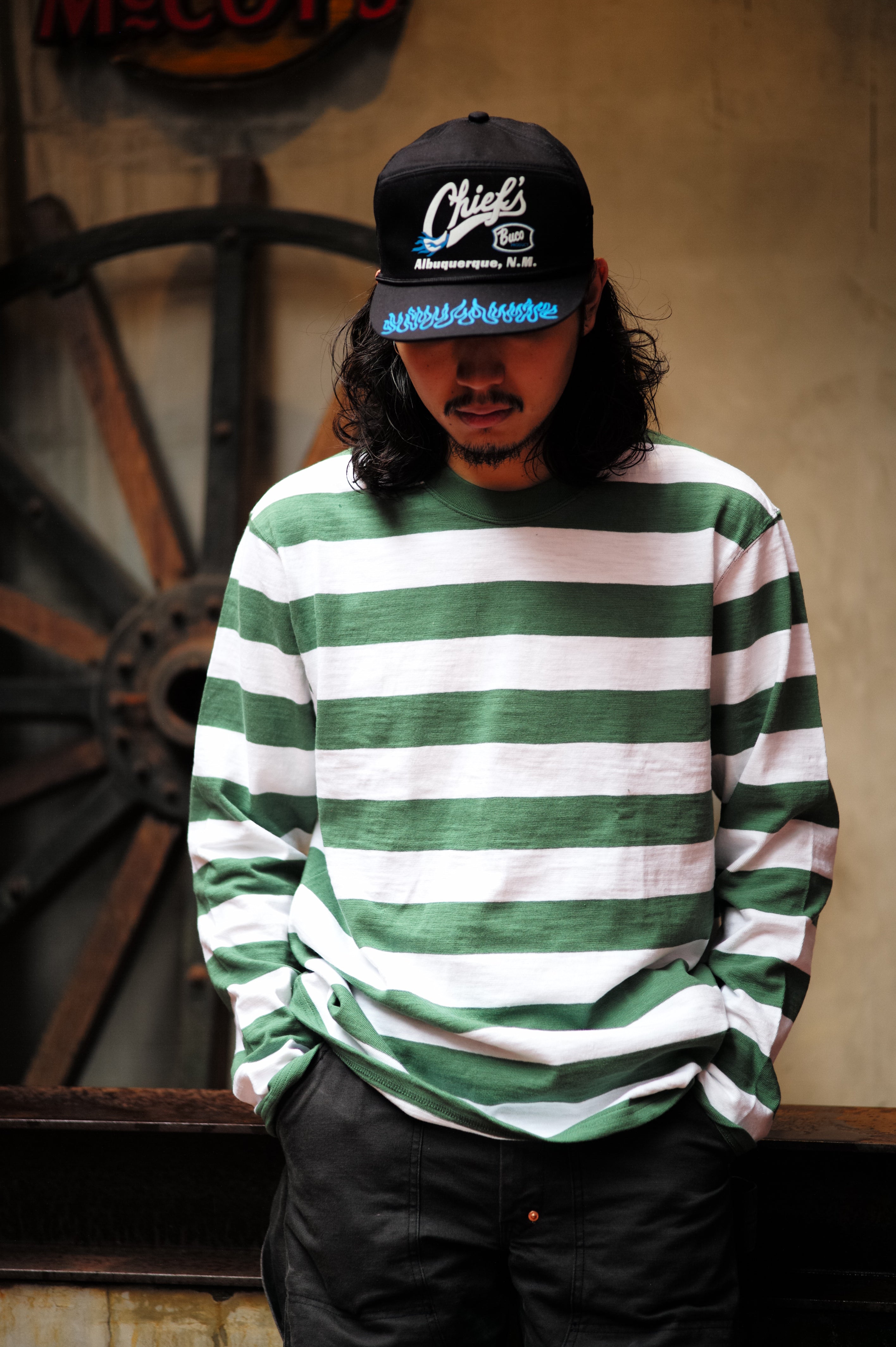 BUCO STRIPE TEE L/S – The Real McCoy's