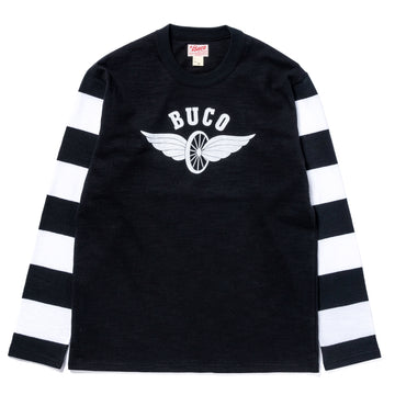 BUCO STRIPED SLEEVE TEE / FLYING WHEEL