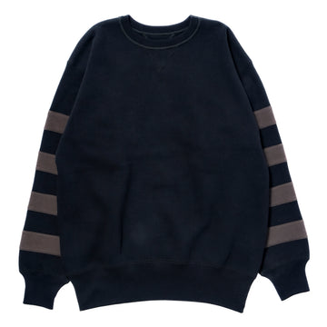 BUCO STRIPED-SLEEVE SWEATSHIRT