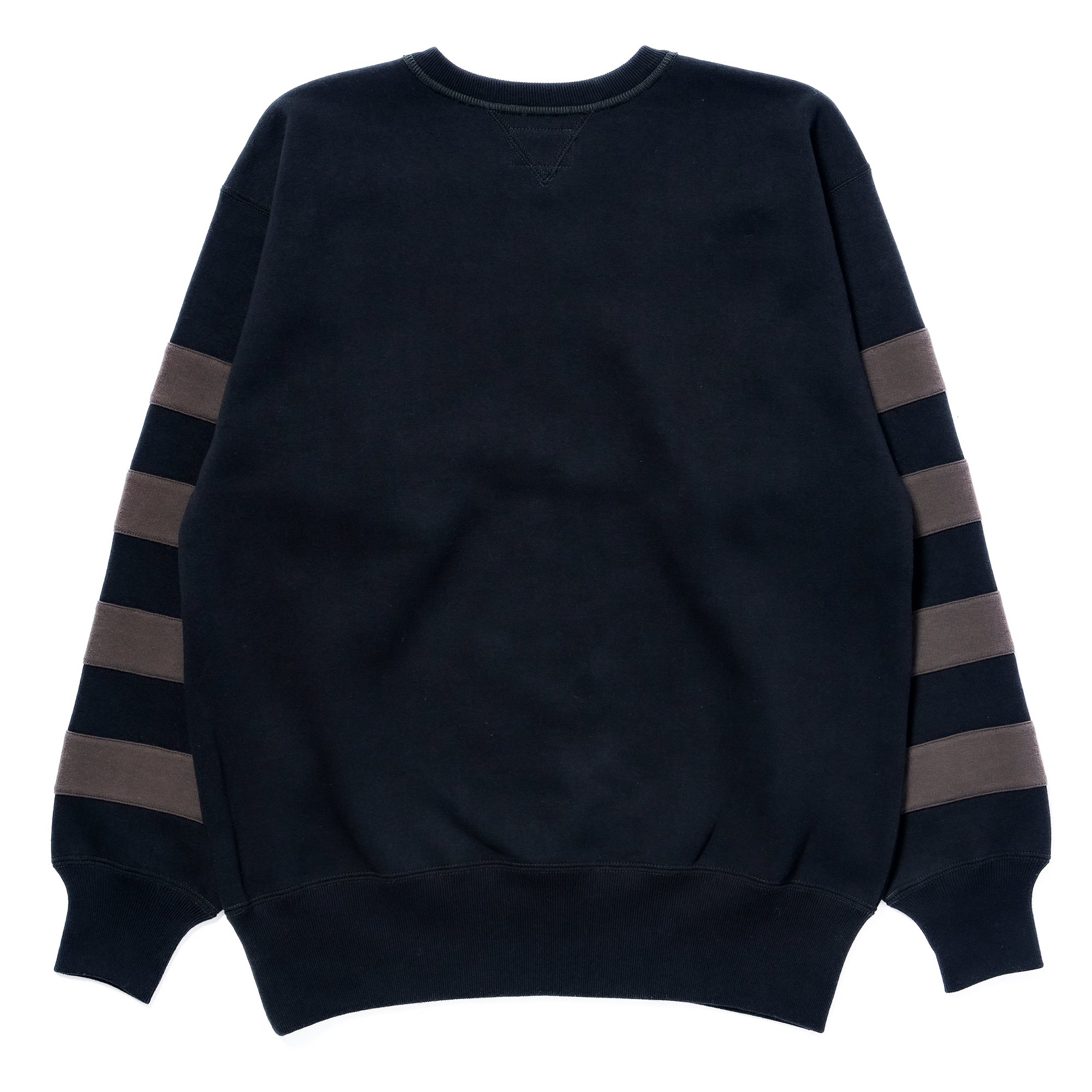 BUCO STRIPED-SLEEVE SWEATSHIRT