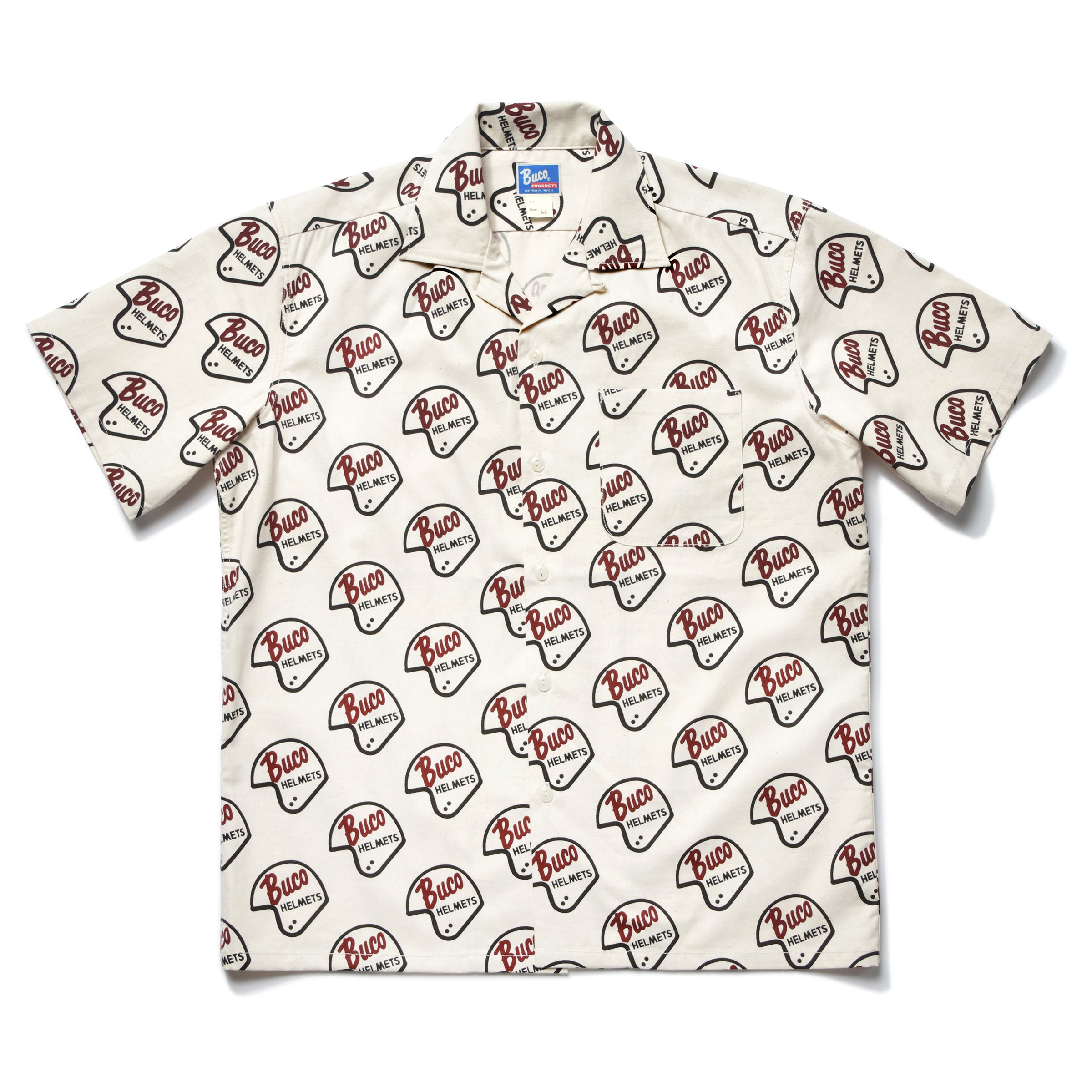 REAL McCOY'S BUCO CPO motorcycle刺繍シャツ BUCO OPEN-COLLAR SHIRT / LOGO – The Real McCoy's