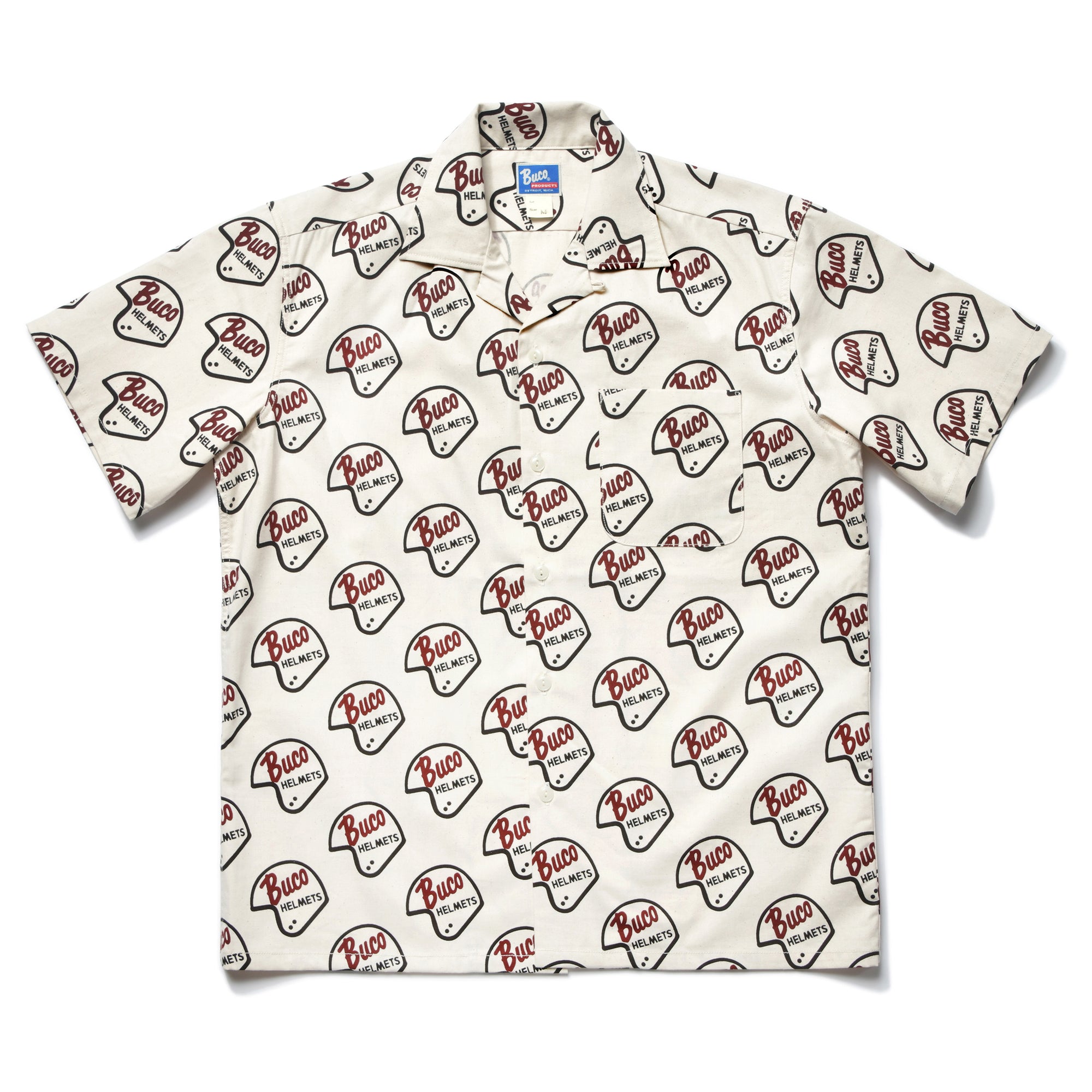 BUCO OPEN-COLLAR SHIRT / LOGO