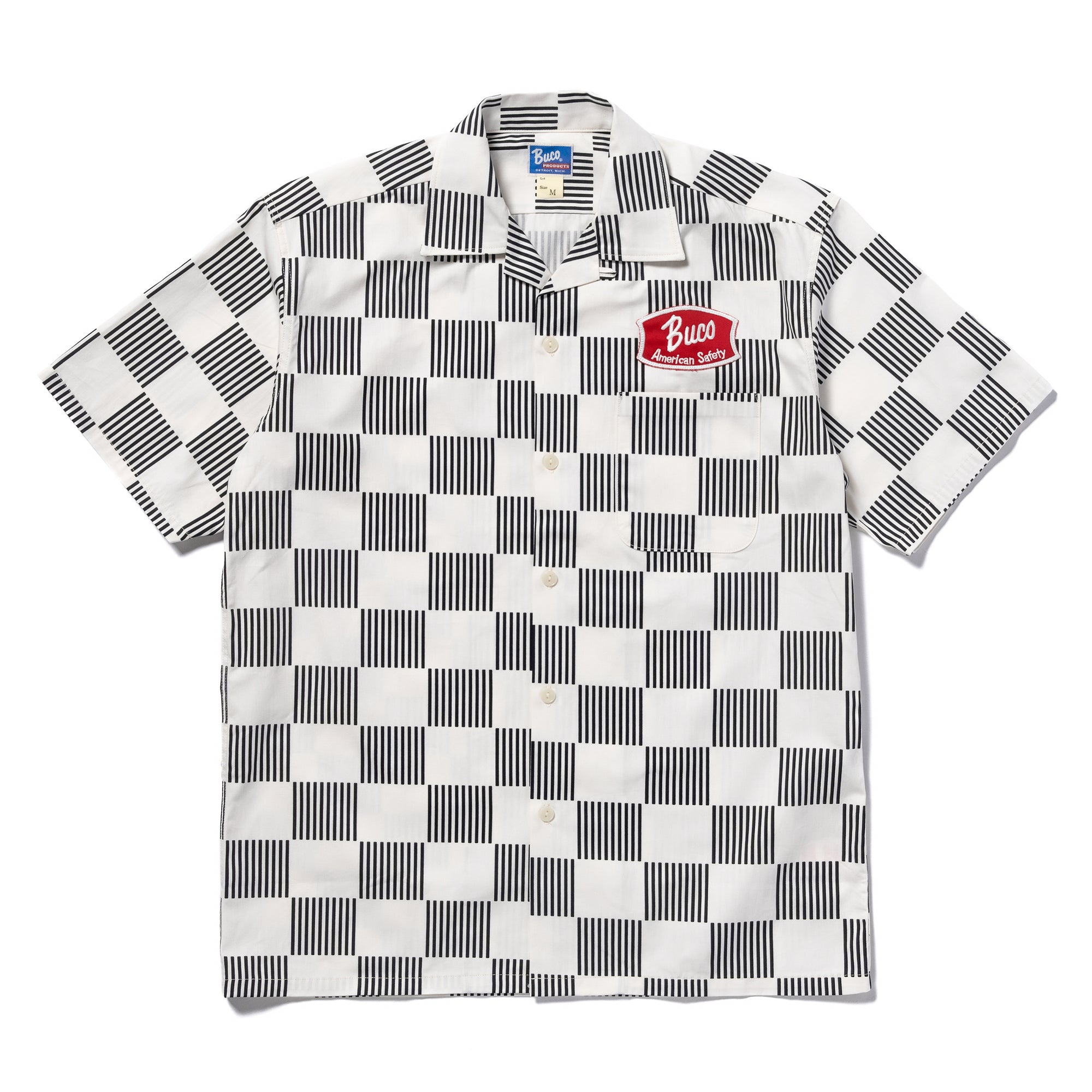 BUCO STRIPED-CHECKERED SHIRT S/S