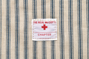 TICKING STRIPE POUCH BAG