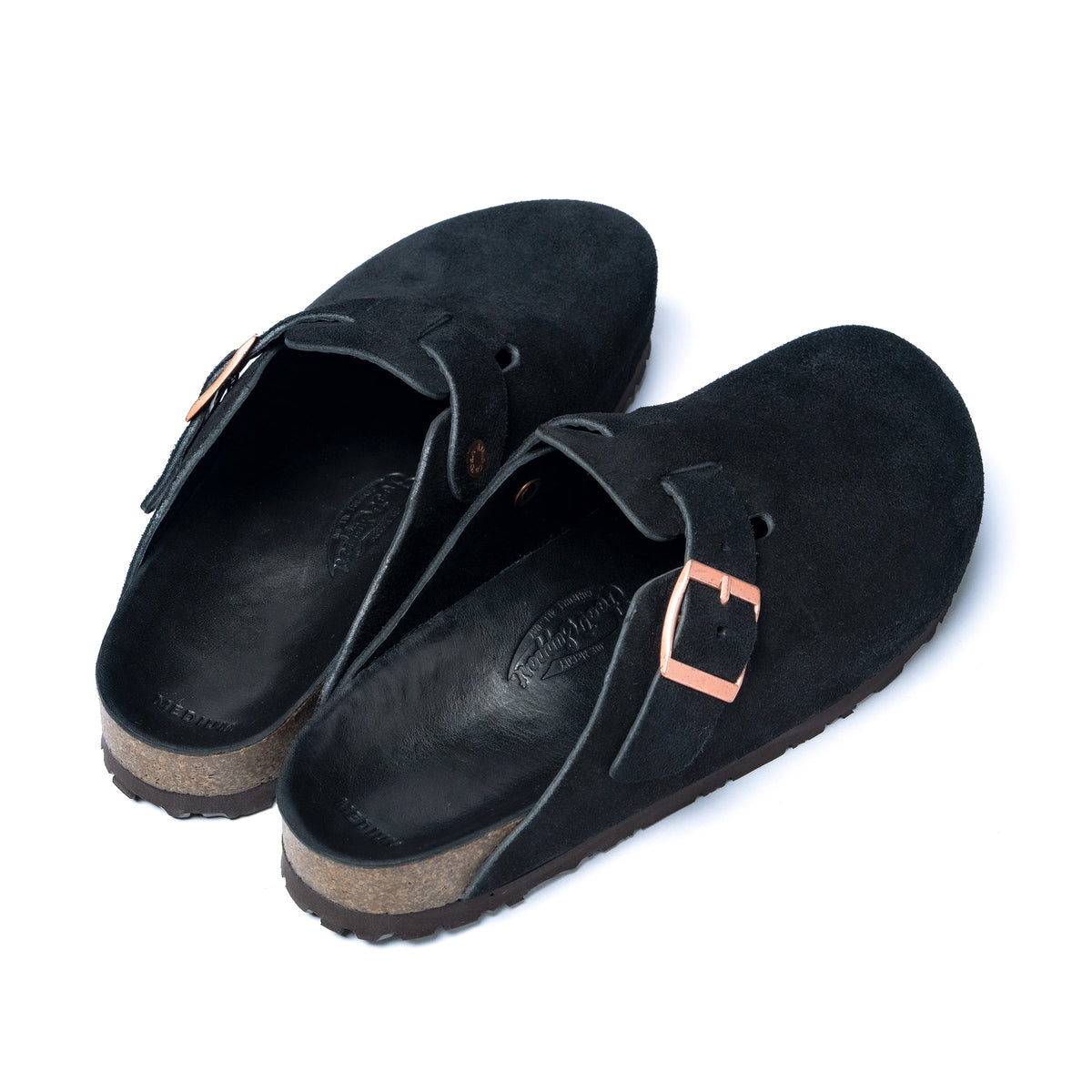 LEATHER FOOT-SUPPORT CLOGS