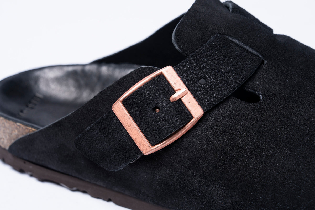 LEATHER FOOT-SUPPORT CLOGS