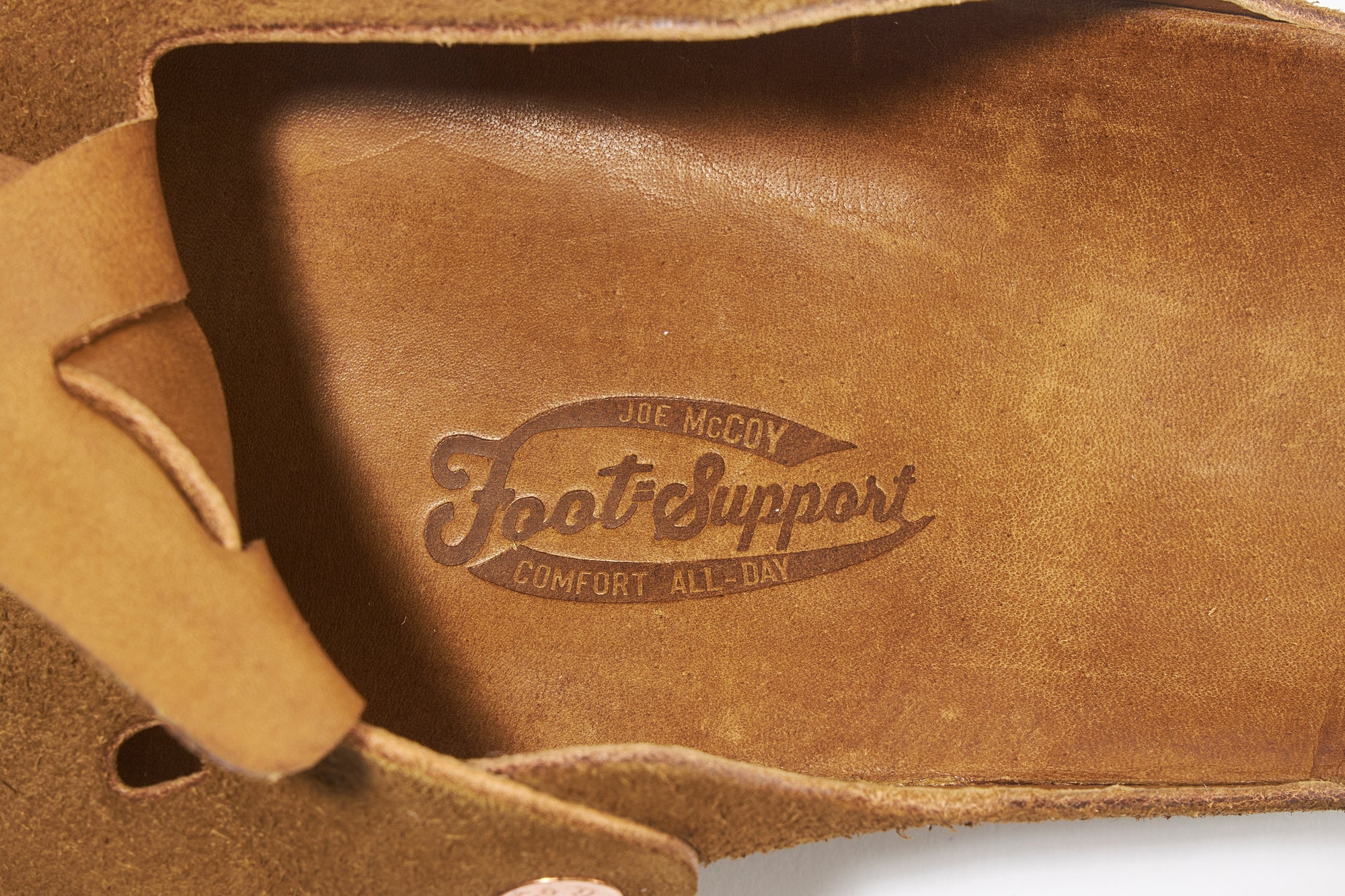 LEATHER FOOT-SUPPORT CLOGS