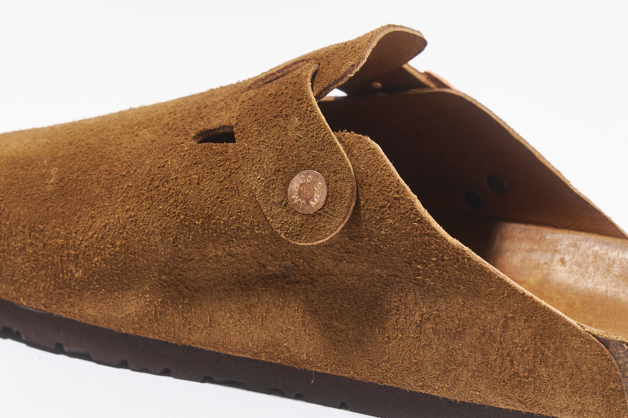 LEATHER FOOT-SUPPORT CLOGS