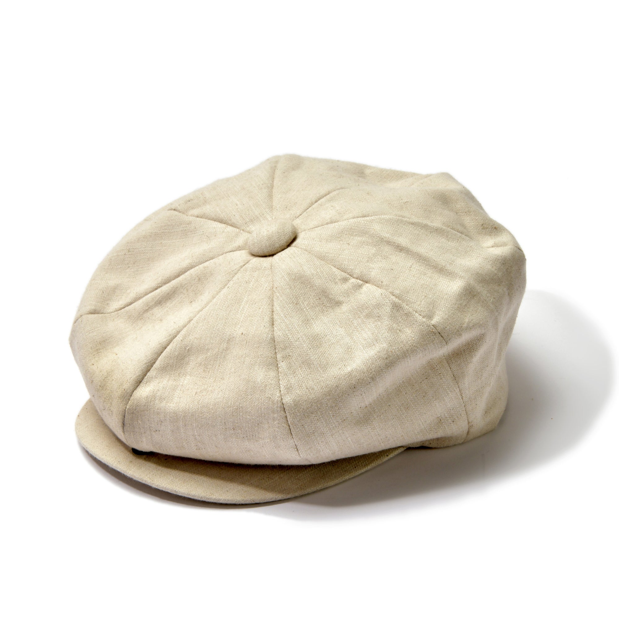 LINEN NEWSBOY CAP