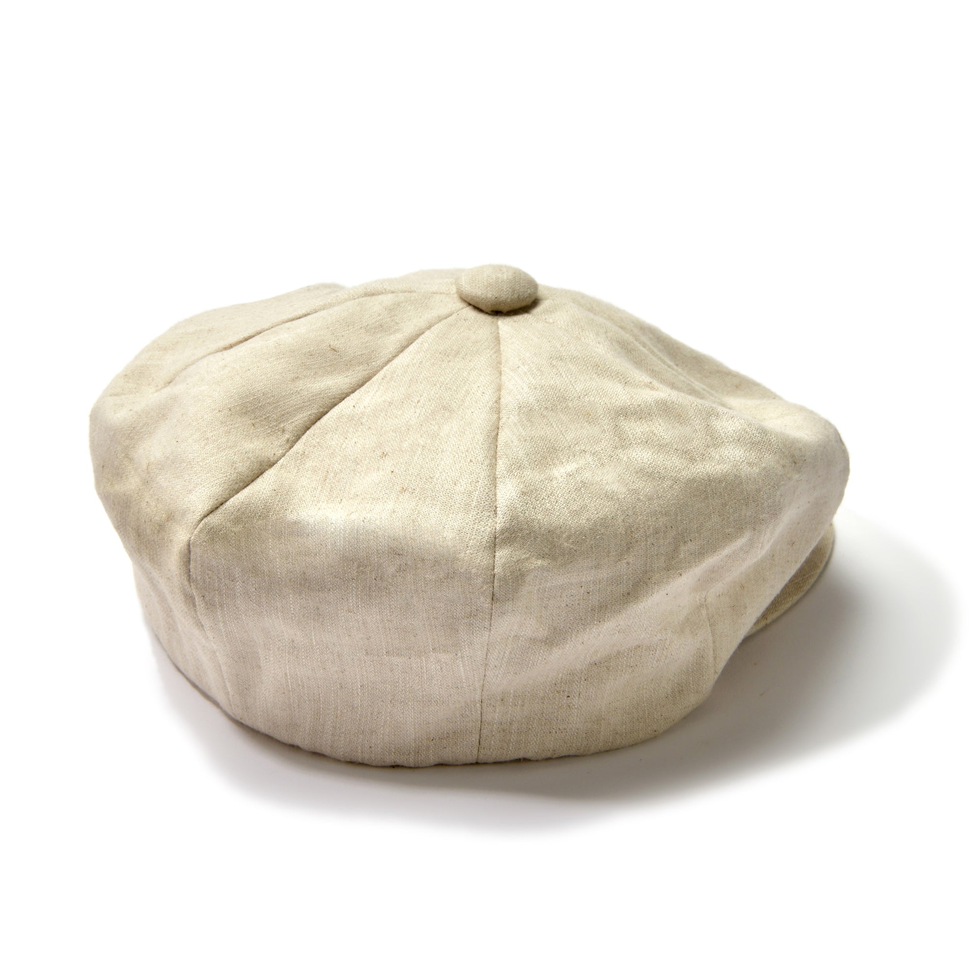 LINEN NEWSBOY CAP
