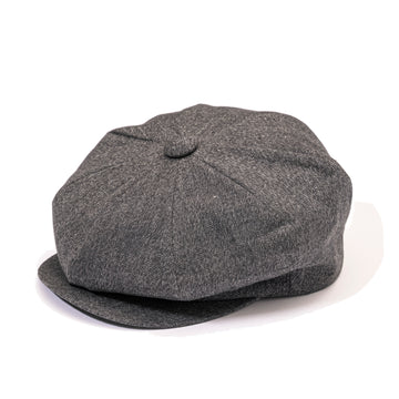 SALT AND PEPPER CHAMBRAY NEWSBOY CAP