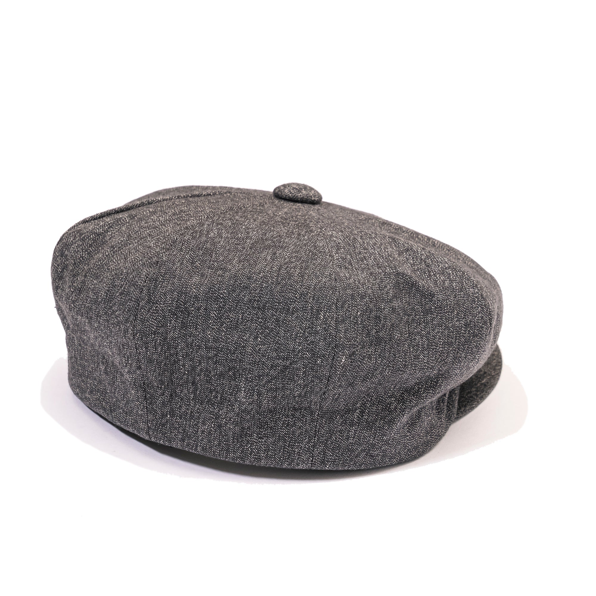 SALT AND PEPPER CHAMBRAY NEWSBOY CAP