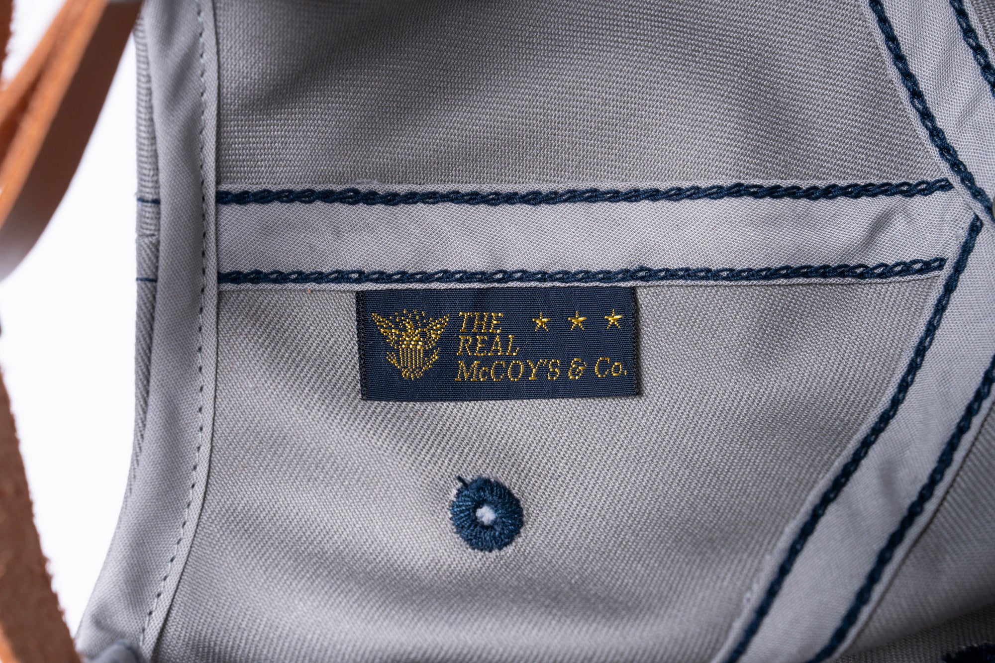THE REAL McCOY’S LOGO BASEBALL CAP ‘WHITE LOGO’