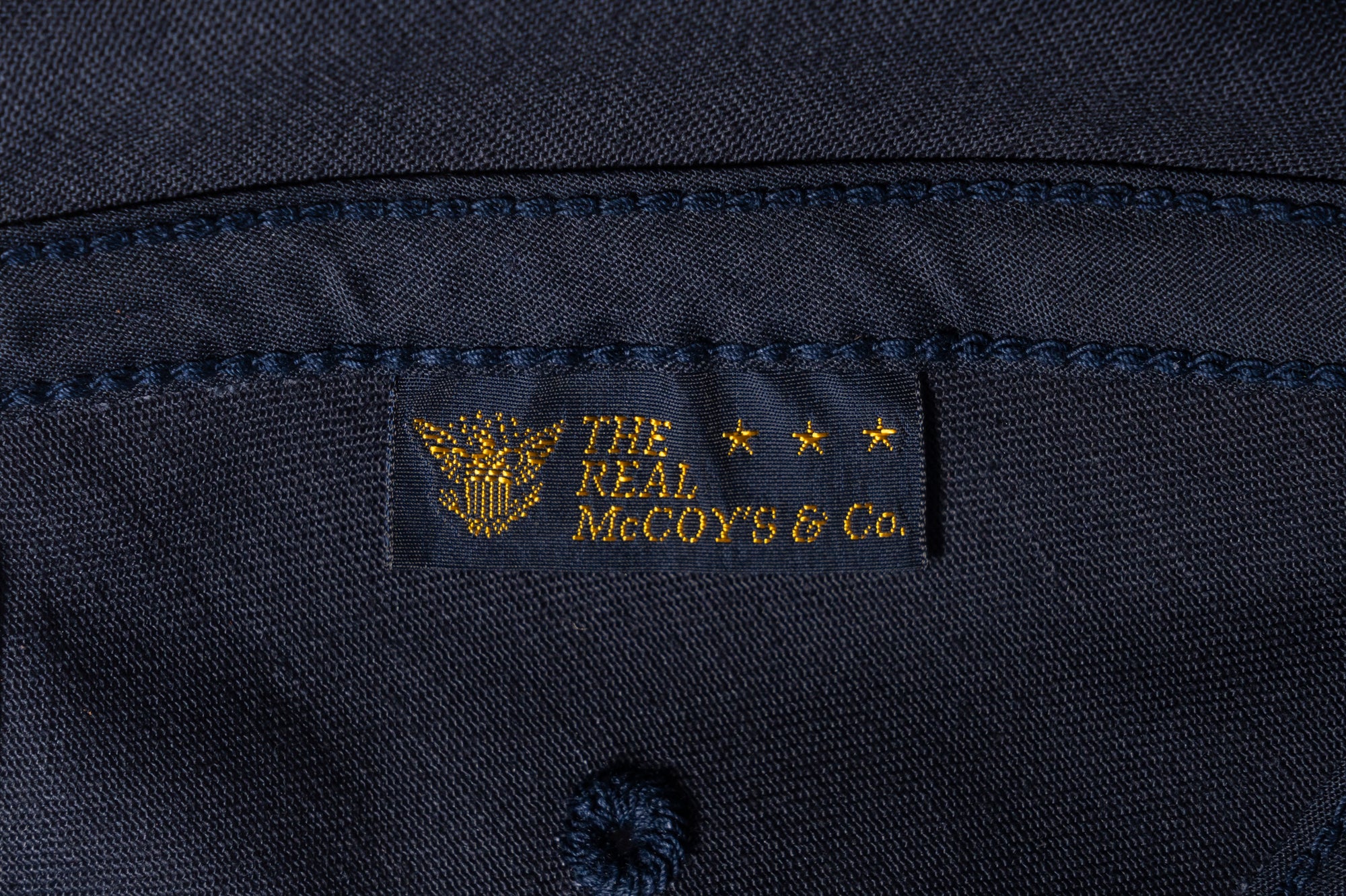 THE REAL McCOY’S LOGO BASEBALL CAP ‘WHITE LOGO’