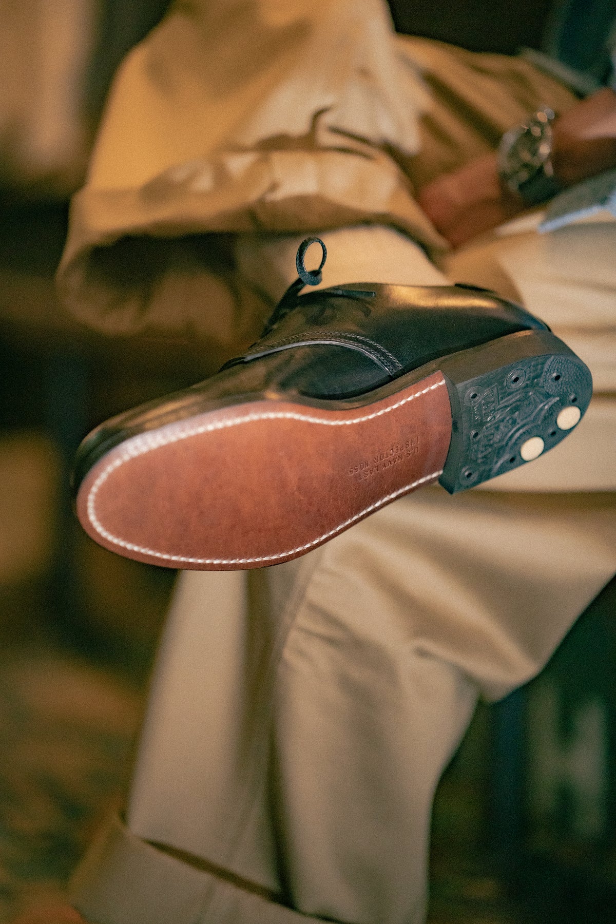 U.S.N. SERVICE SHOES / HORSEHIDE BUTTOCK Gallery Image 7