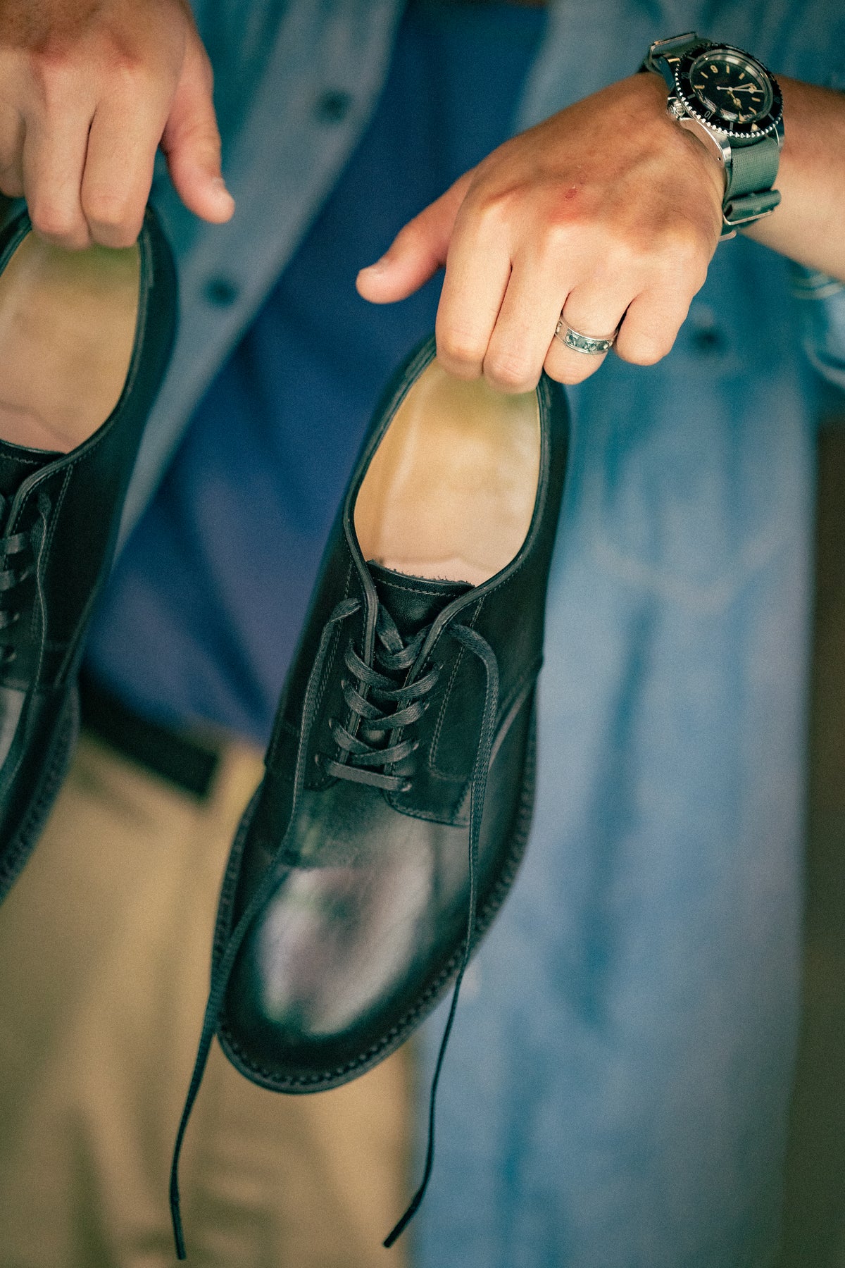 U.S.N. SERVICE SHOES / HORSEHIDE BUTTOCK Gallery Image