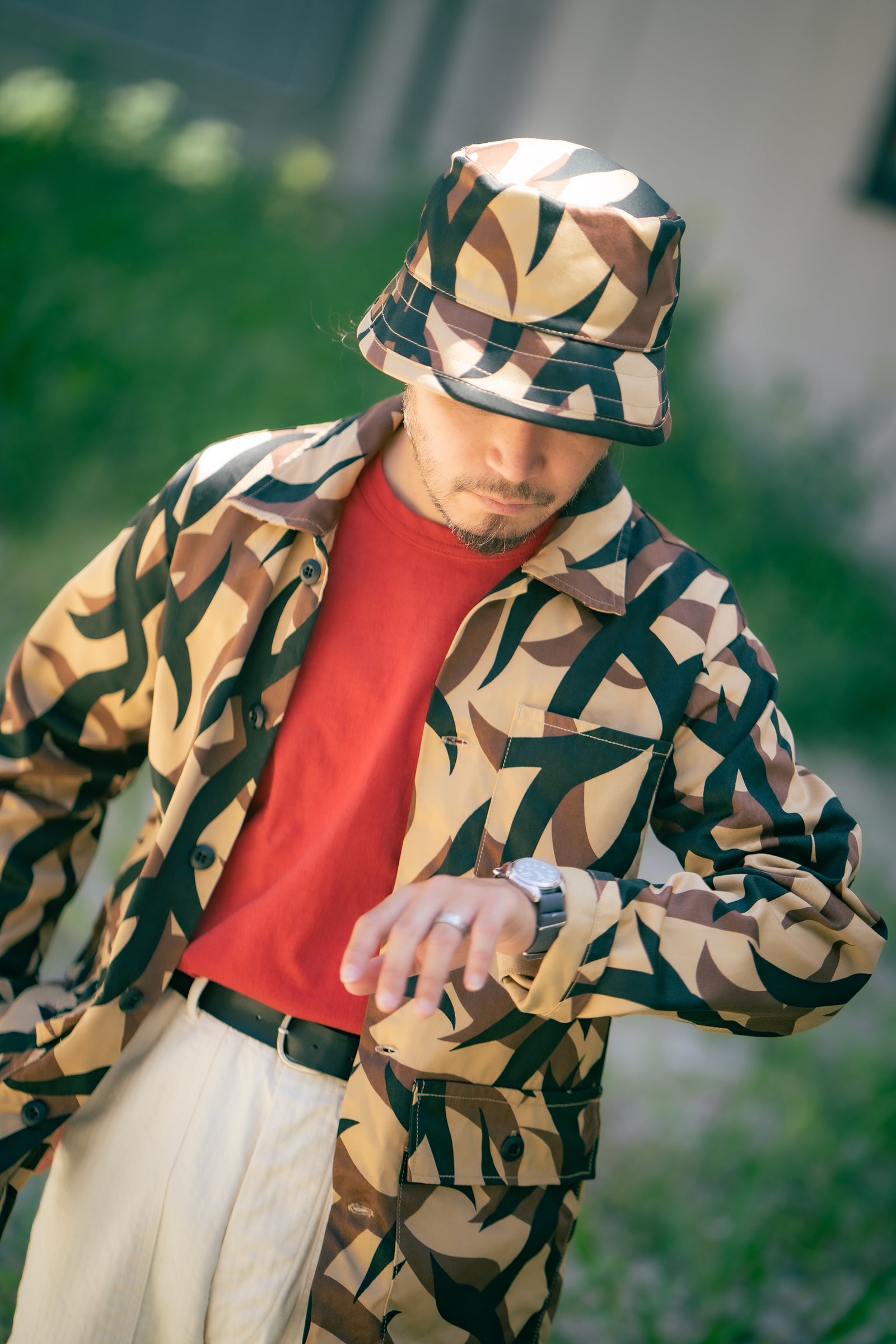 TRIBAL CAMOUFLAGE BOONIE HAT Gallery Image 1