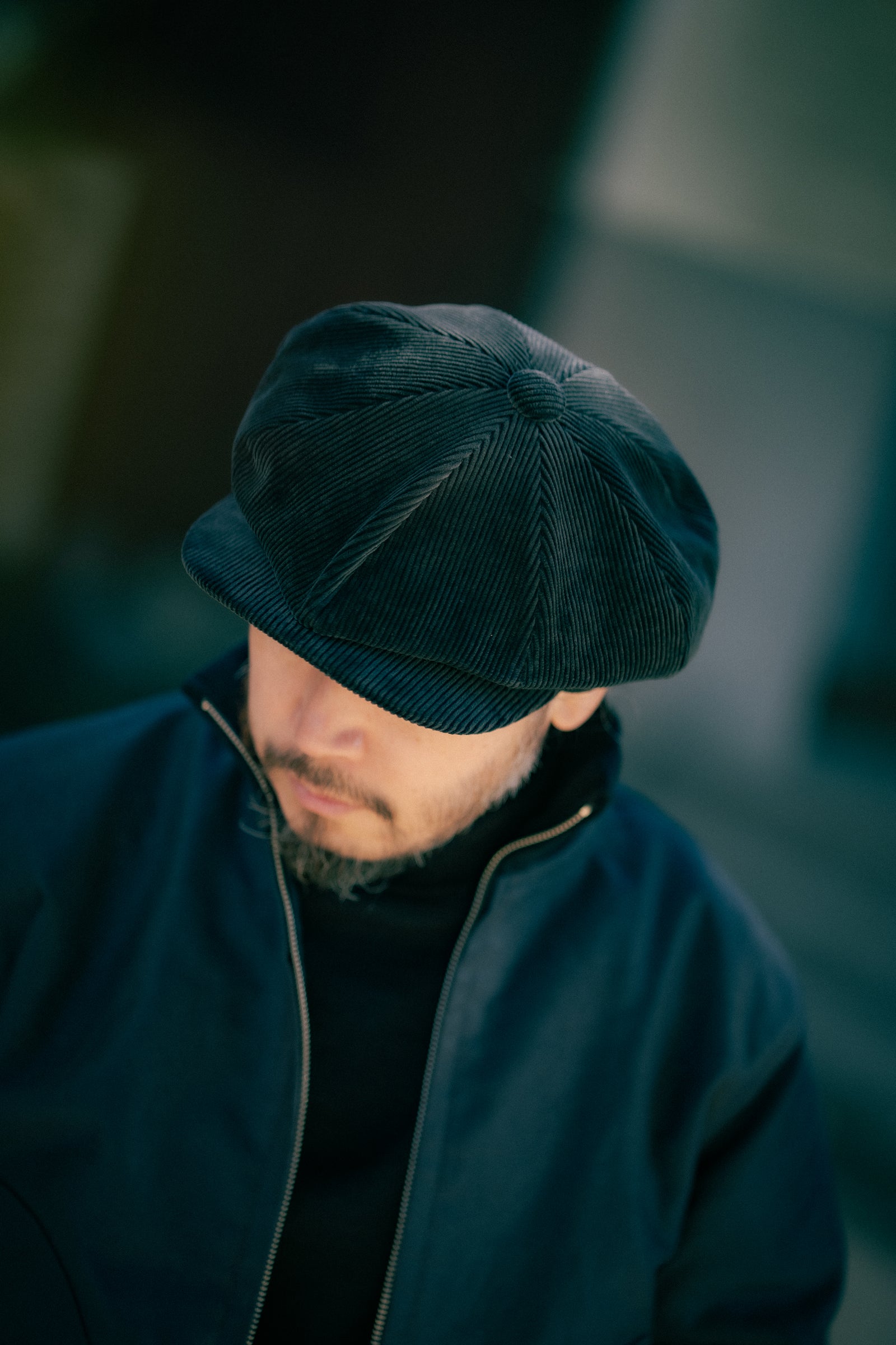 DOUBLE DIAMOND CORDUROY NEWSBOY CAP Gallery Image 3