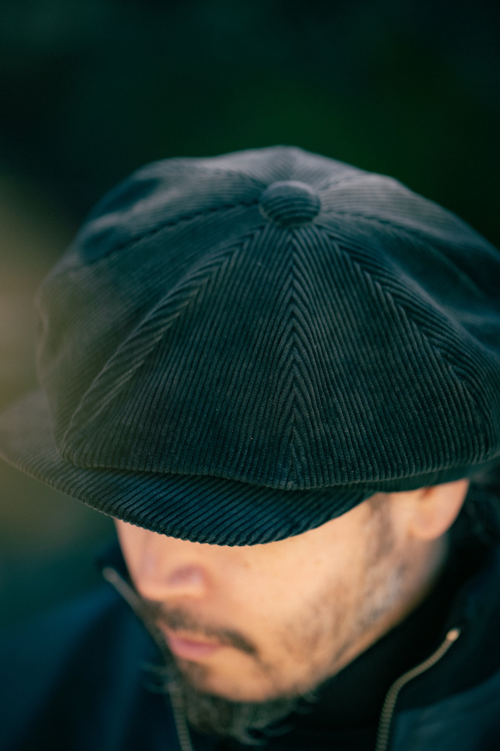 DOUBLE DIAMOND CORDUROY NEWSBOY CAP Gallery Image