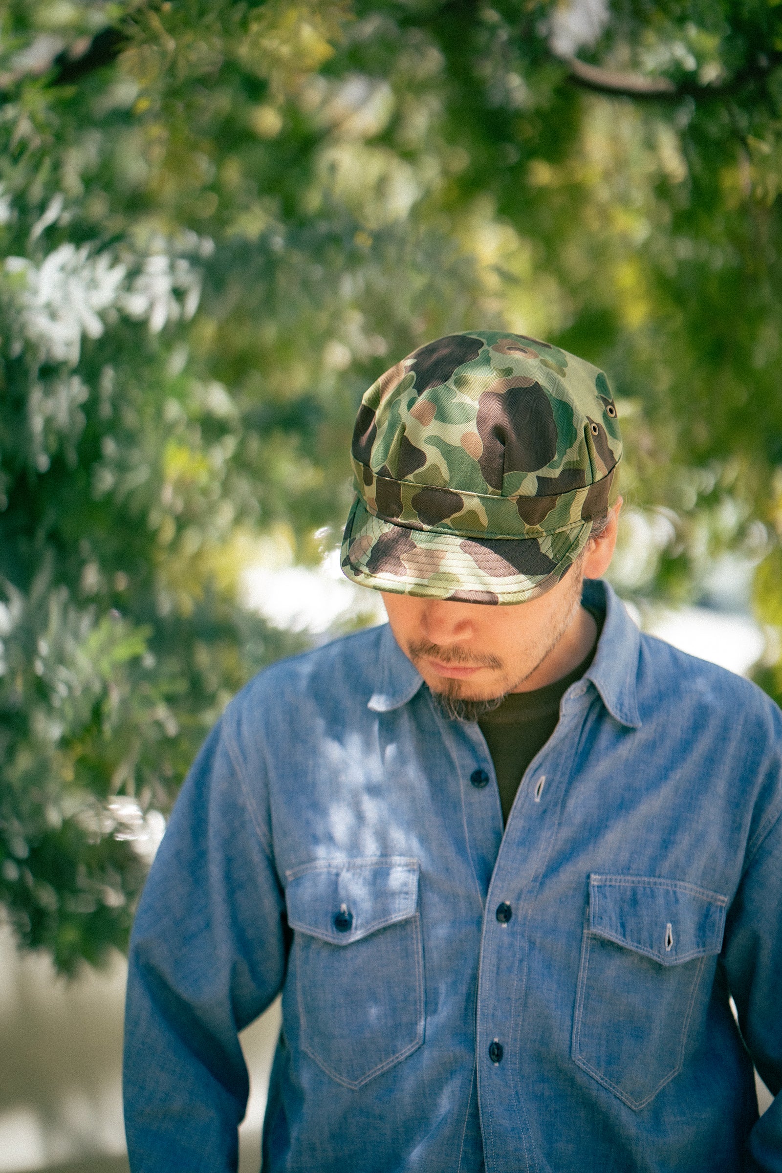 P1944 REVERSIBLE FROGSKIN CAMOUFLAGE CAP Gallery Image 6