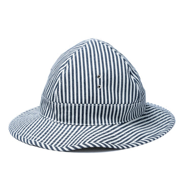 STRIPED DUNGAREE DAISY-MAE HAT
