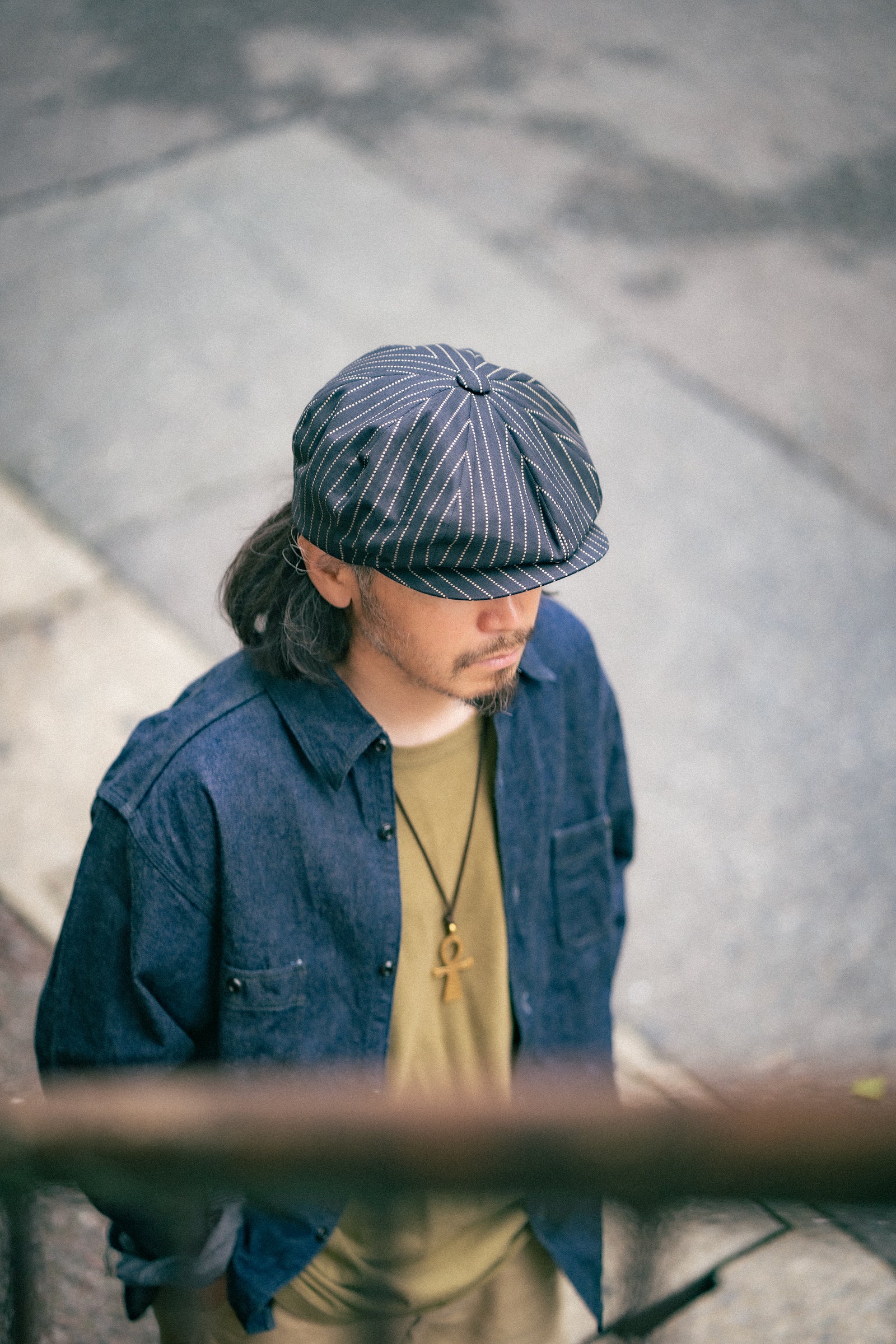 BLACK WABASH NEWSBOY CAP Gallery Image 1