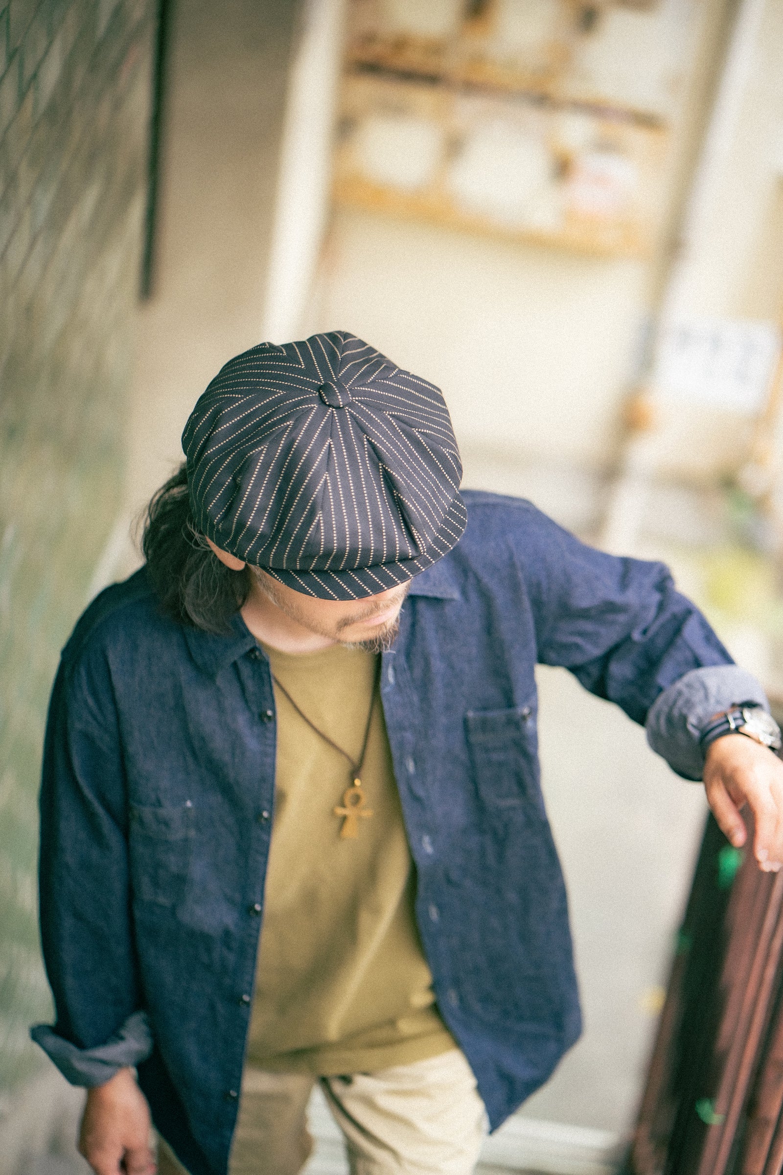BLACK WABASH NEWSBOY CAP Gallery Image 5